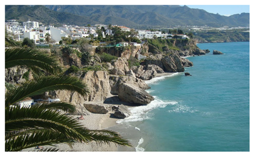 Nerja city and cave